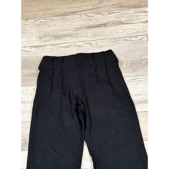 Rae Mode Black Cotton Stretch Twill Double Button Up Flare Pants Size S - Picture 8 of 10